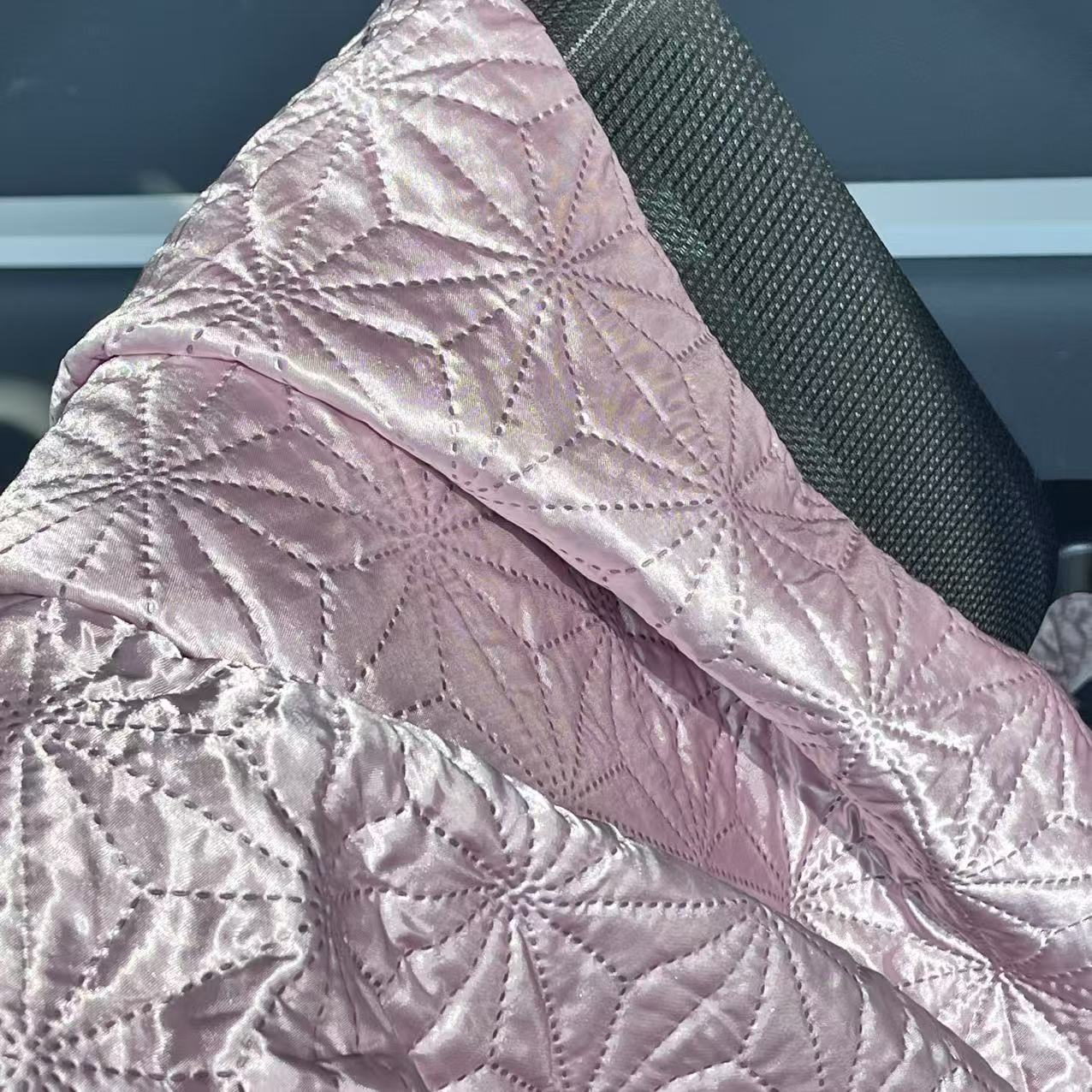 초음파 직물 반짝이는 새틴 마이크로 화이버 직물